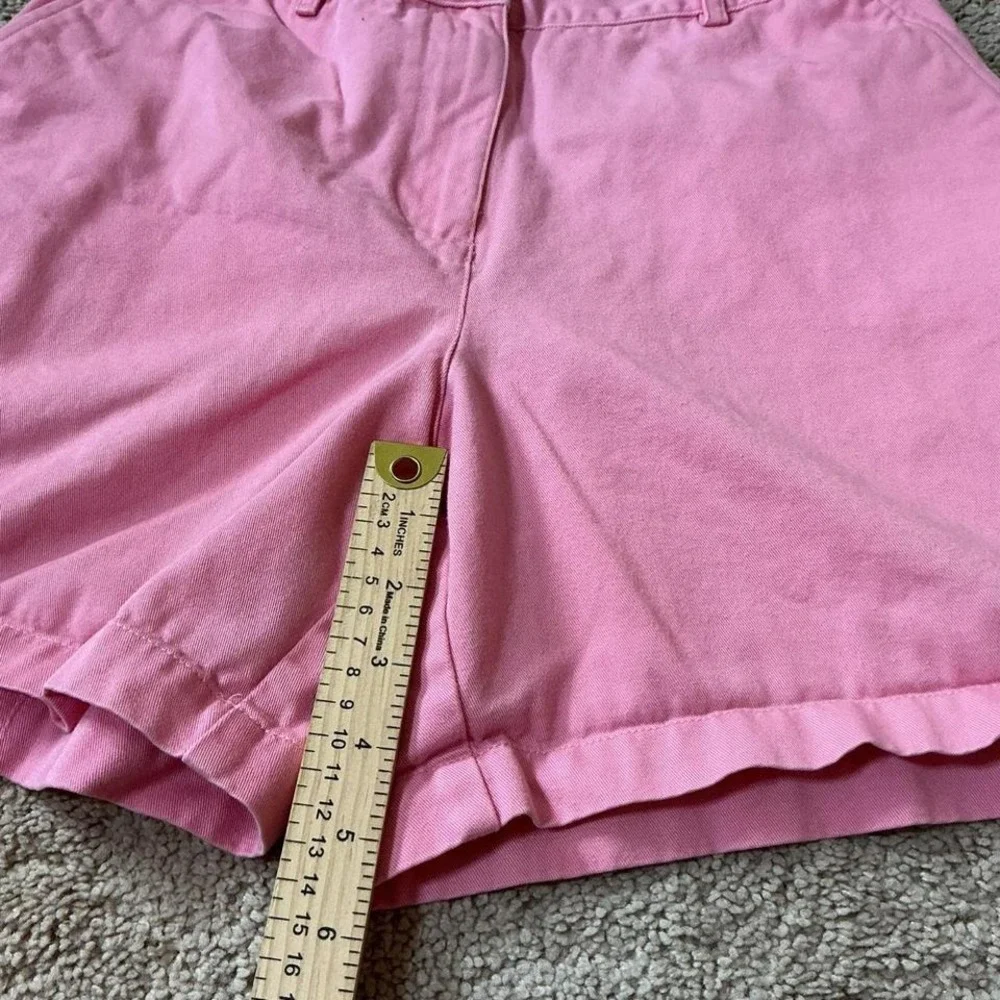 Lauren Ralph Old Money Preppy Pink‎ Chino Shorts 100% Cotton Size 6P Minimalist